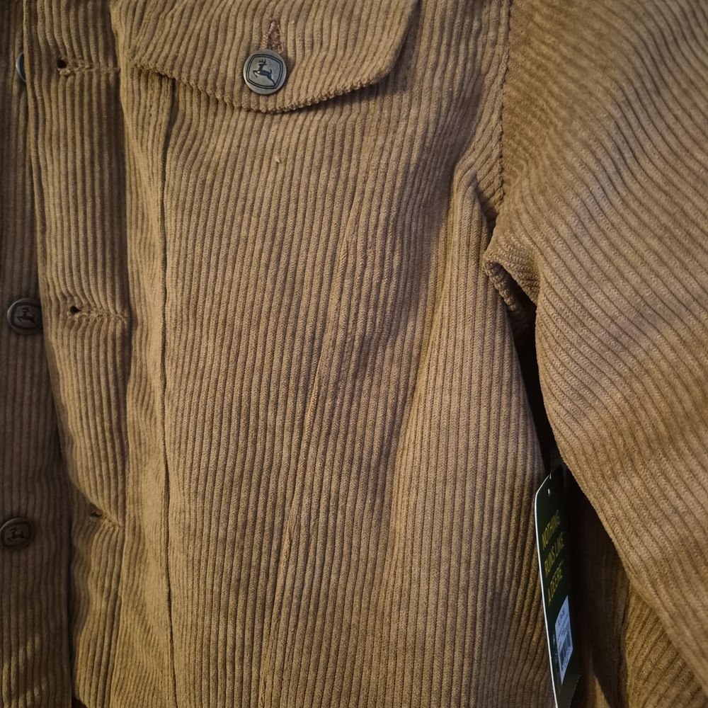 John Deere Tan Corduroy Jacket New W/tags - Picture 3 of 7